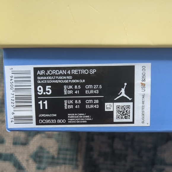 Jordan Pink and Blue Sneakers - Picture 8 of 9